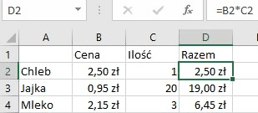 Obrazek przedstawiający Adresowanie Względne Excel