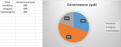 Obrazek przedstawiający Wykres kołowy w Excelu