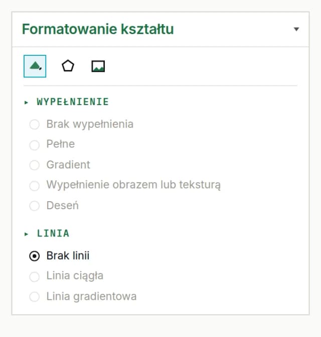 Obrazek przedstawiający opcje odpowiedzialną za zmianę wyglądu wykresu Excel