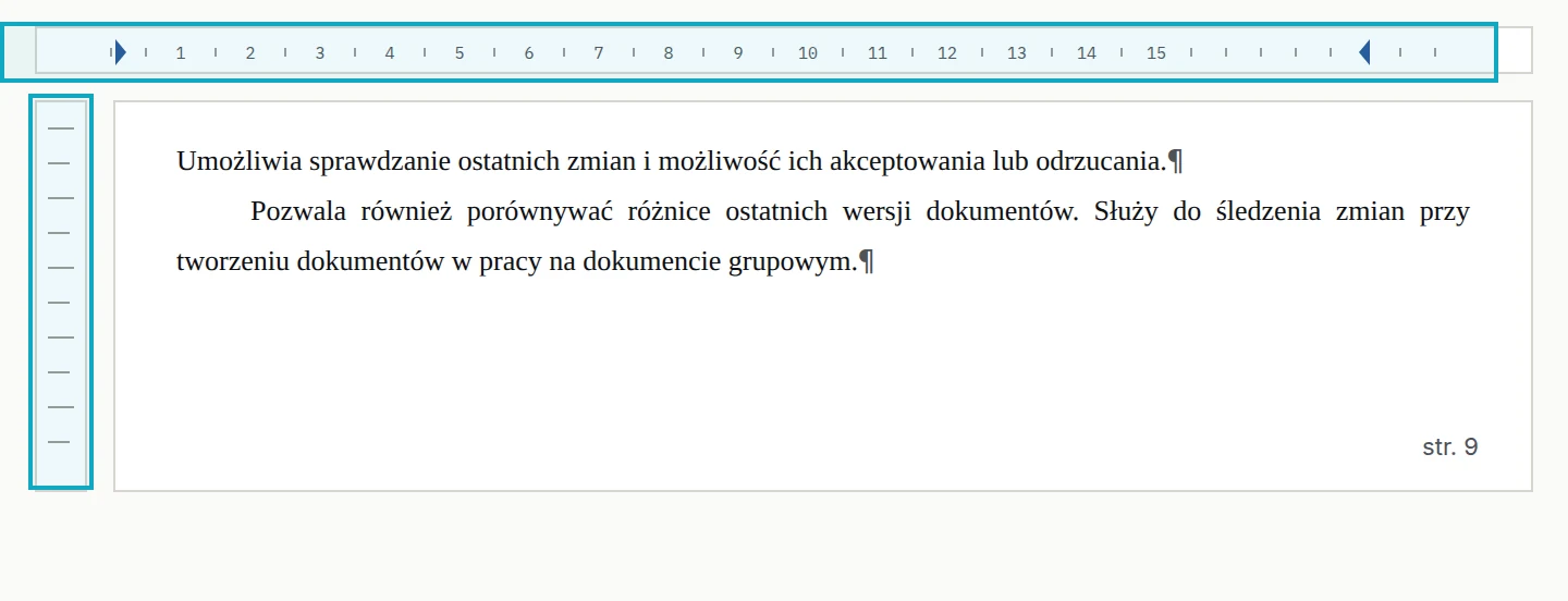 Obrazek przedstawiający Linijkę w Wordzie